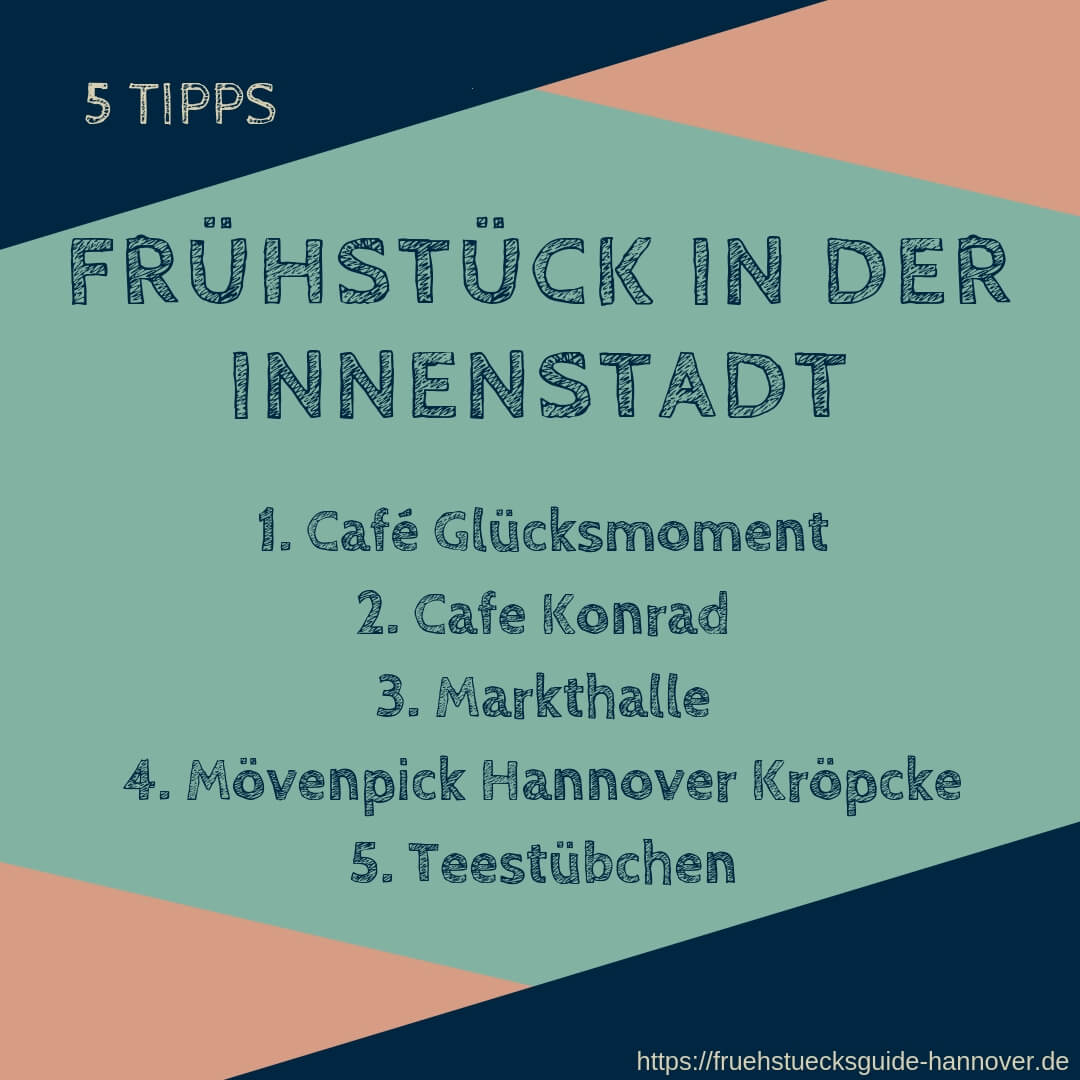 Liste von Frühstückslokalen in der Innenstadt von Hannover